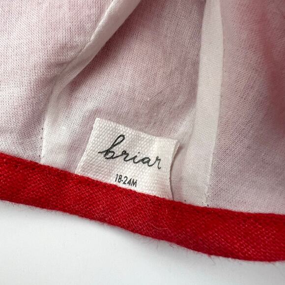 Briar Red Linen Bonnet - Picture 3 of 5